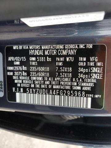 Photo 11 VIN: 5XYZUDLA4FG295968 - HYUNDAI SANTA FE S 