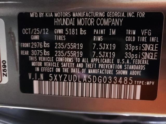 Photo 12 VIN: 5XYZUDLA5DG033485 - HYUNDAI SANTA FE S 