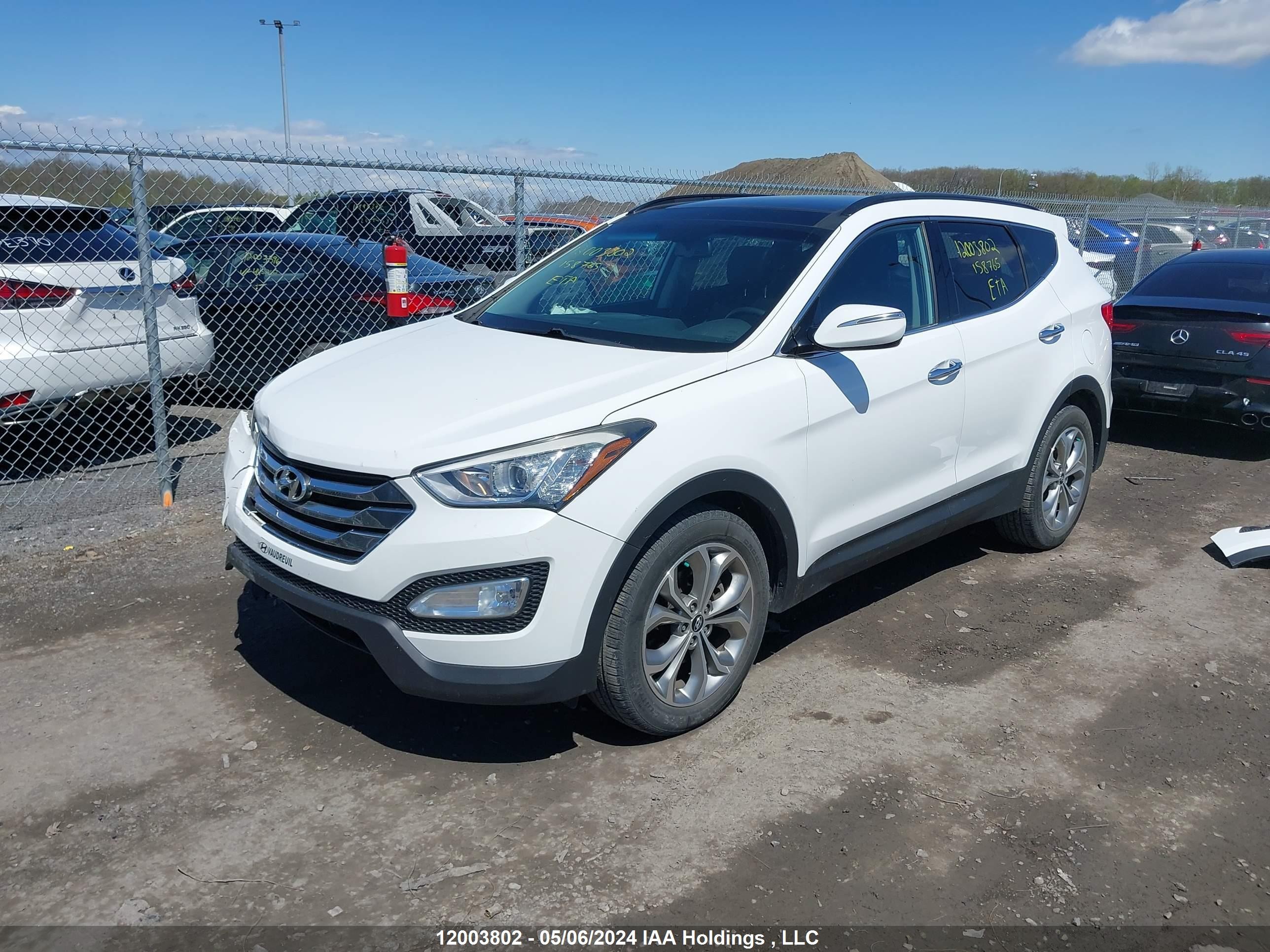 Photo 1 VIN: 5XYZUDLA9EG158765 - HYUNDAI SANTA FE 