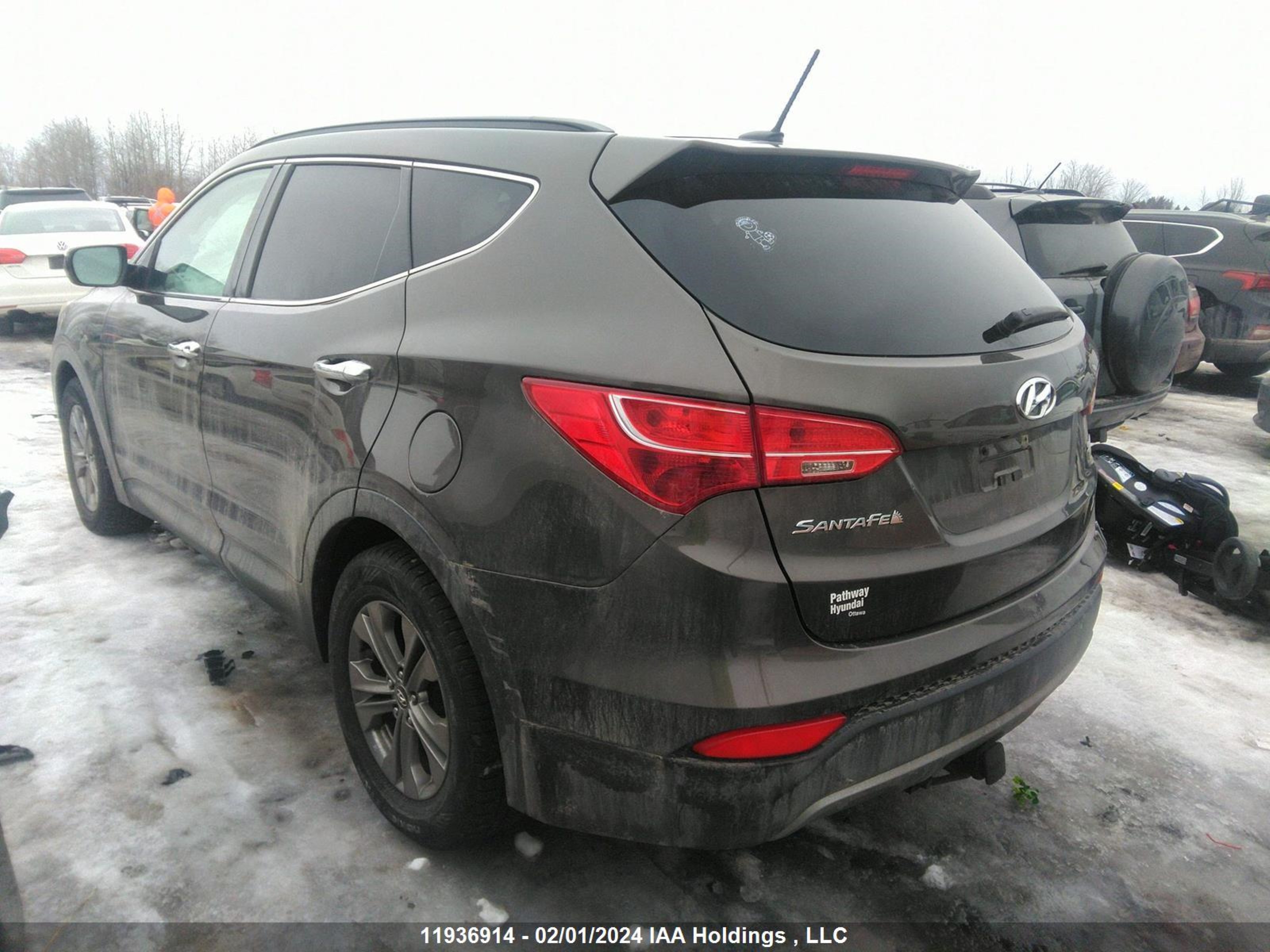 Photo 2 VIN: 5XYZUDLB2EG149740 - HYUNDAI SANTA FE 