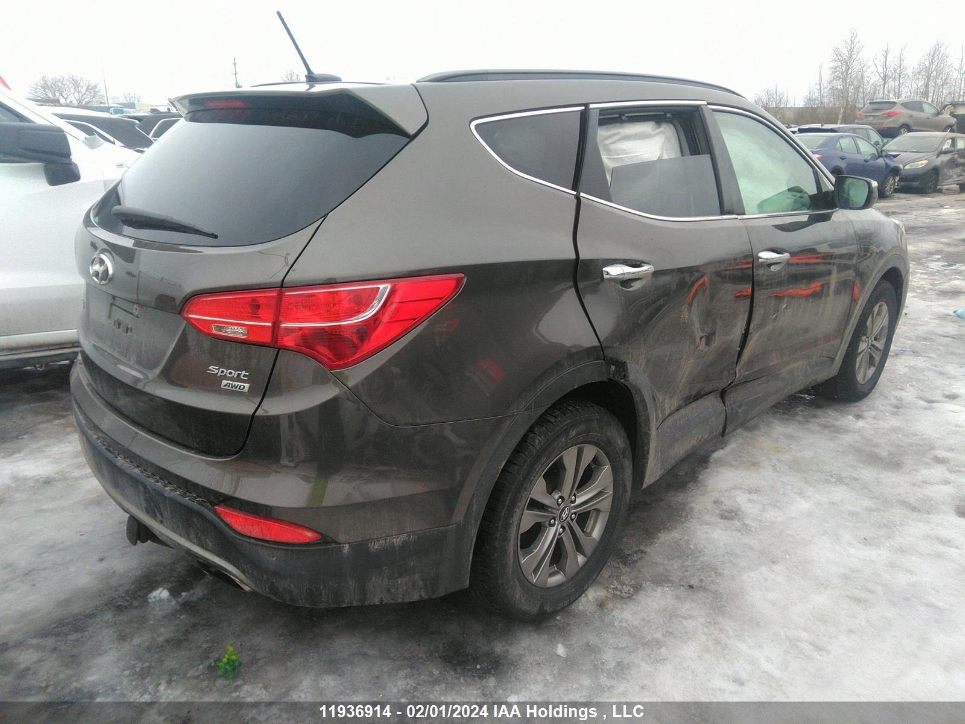 Photo 3 VIN: 5XYZUDLB2EG149740 - HYUNDAI SANTA FE 