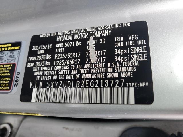 Photo 11 VIN: 5XYZUDLB2EG213727 - HYUNDAI SANTA FE 