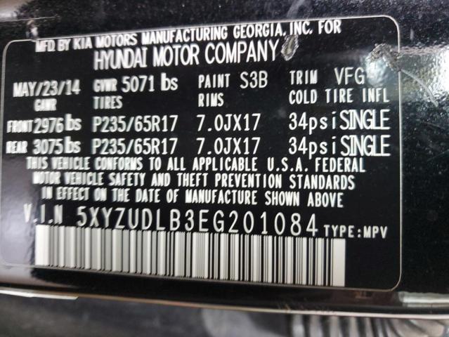 Photo 12 VIN: 5XYZUDLB3EG201084 - HYUNDAI SANTA FE 