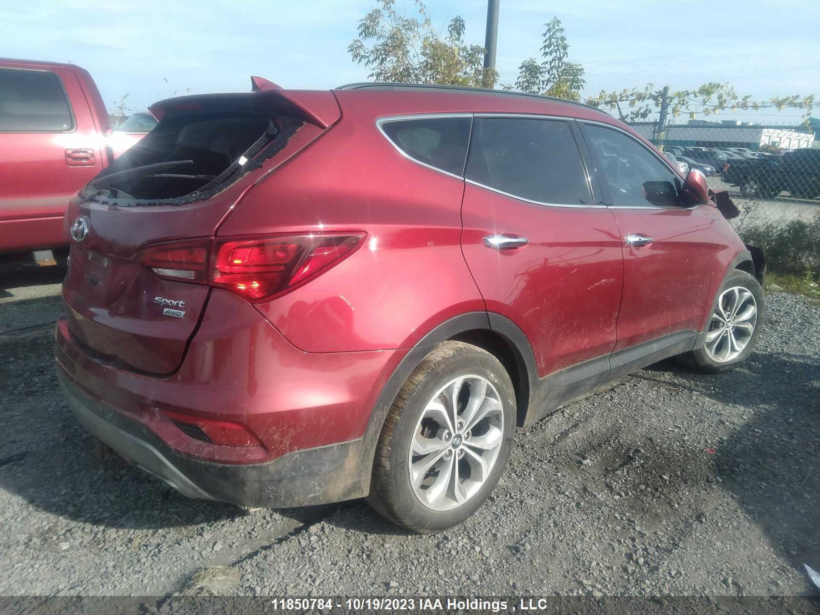 Photo 3 VIN: 5XYZUDLB3HG451090 - HYUNDAI SANTA FE 