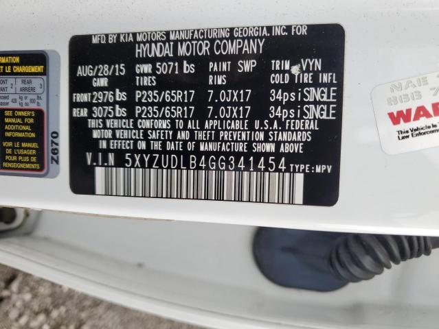 Photo 12 VIN: 5XYZUDLB4GG341454 - HYUNDAI SANTA FE 