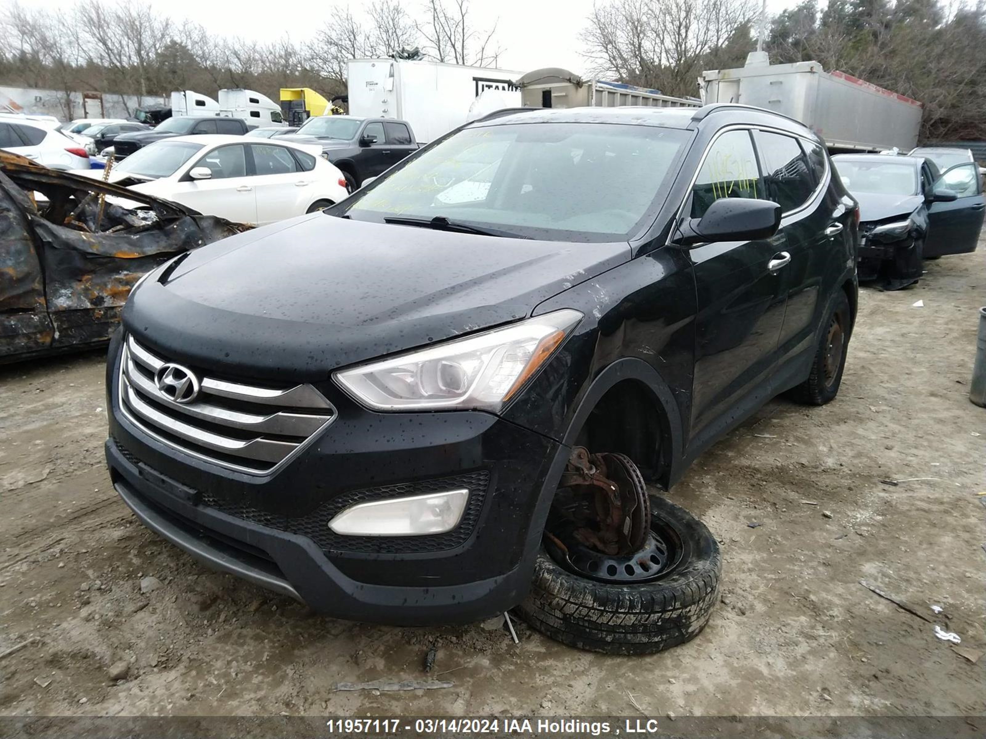 Photo 1 VIN: 5XYZUDLB6EG177346 - HYUNDAI SANTA FE 