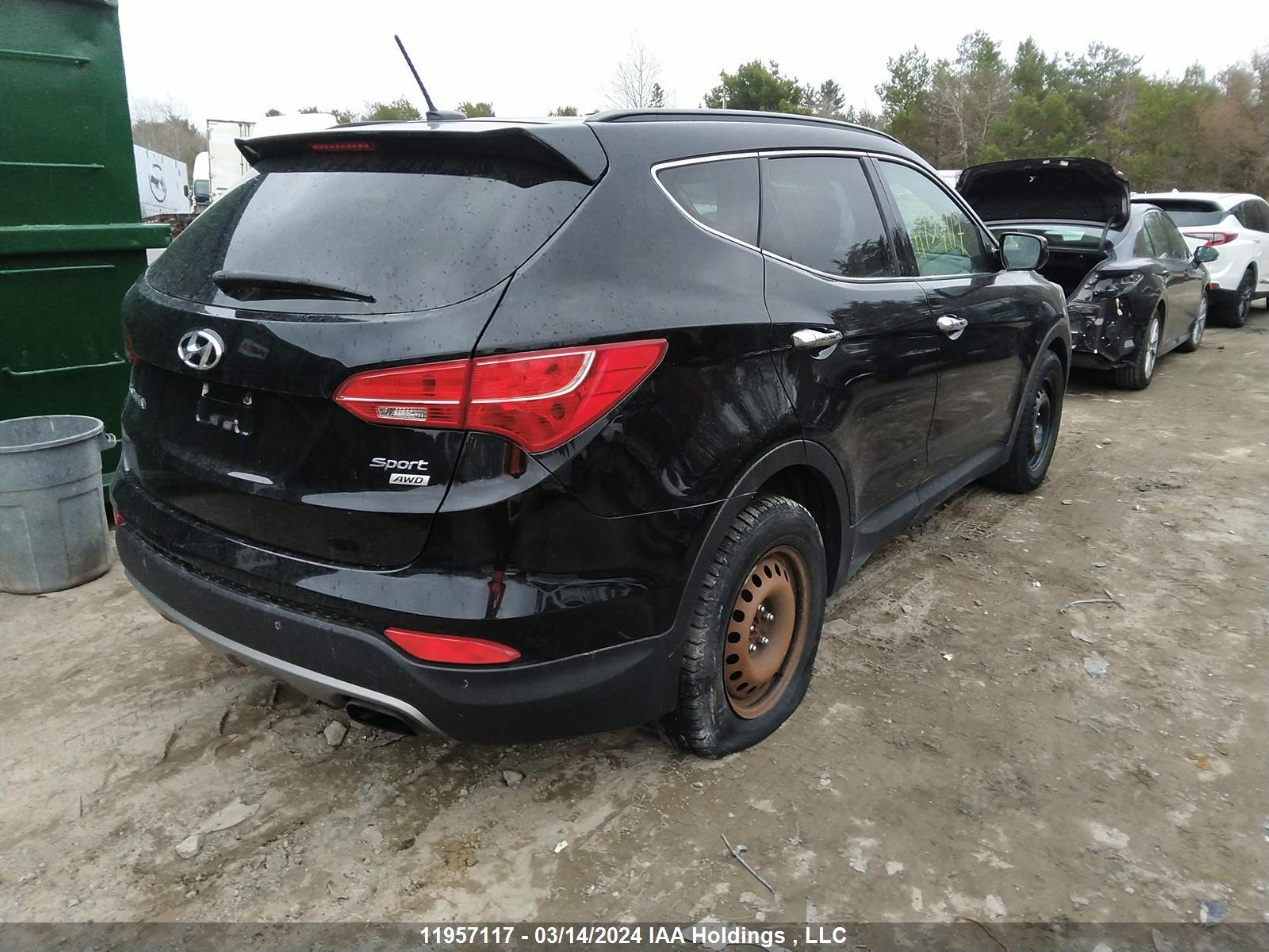 Photo 3 VIN: 5XYZUDLB6EG177346 - HYUNDAI SANTA FE 