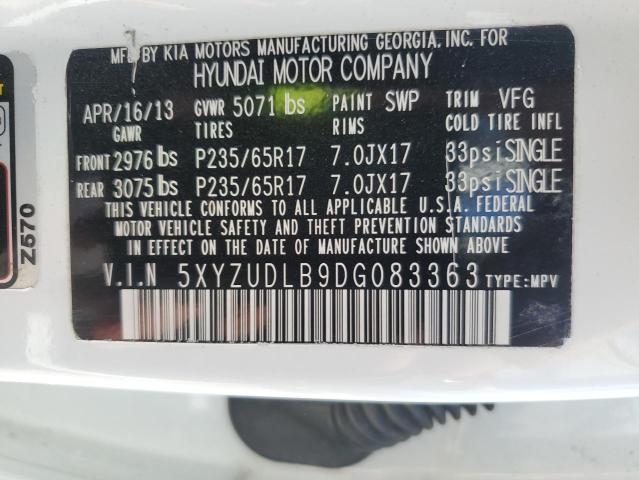 Photo 12 VIN: 5XYZUDLB9DG083363 - HYUNDAI SANTA FE S 