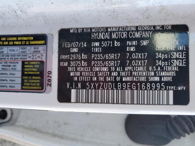 Photo 12 VIN: 5XYZUDLB9EG168995 - HYUNDAI SANTA FE S 