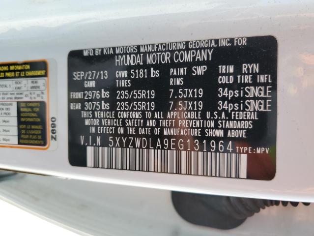 Photo 12 VIN: 5XYZWDLA9EG131964 - HYUNDAI SANTA FE 