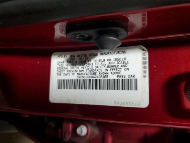 Photo 12 VIN: 5Y2SL62804Z408165 - PONTIAC VIBE 