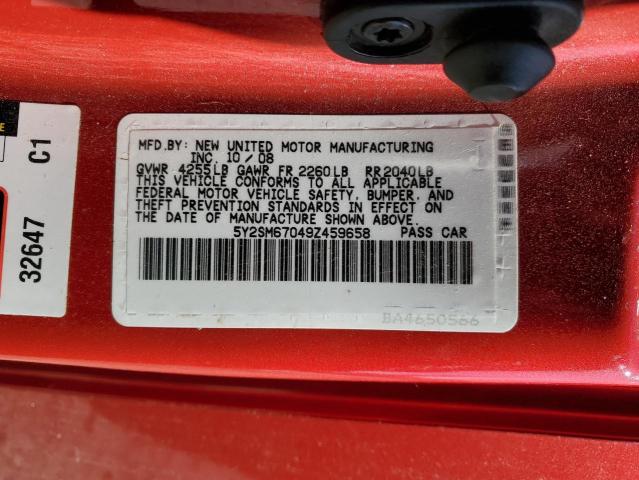 Photo 12 VIN: 5Y2SM67049Z459658 - PONTIAC VIBE 