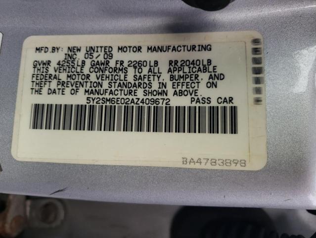 Photo 11 VIN: 5Y2SM6E02AZ409672 - PONTIAC VIBE 