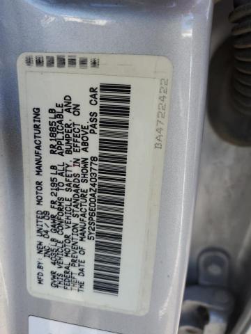 Photo 12 VIN: 5Y2SP6E00AZ403778 - PONTIAC VIBE 