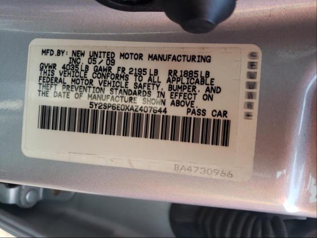 Photo 9 VIN: 5Y2SP6E0XAZ407644 - PONTIAC VIBE 