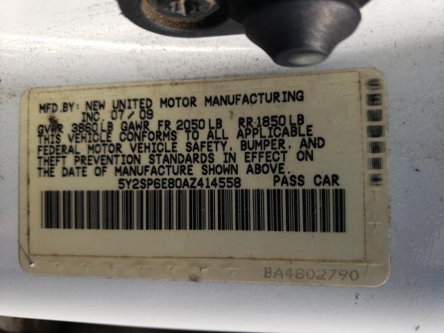 Photo 9 VIN: 5Y2SP6E80AZ414558 - PONTIAC VIBE 