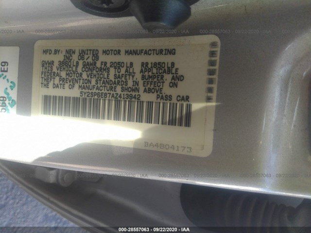 Photo 8 VIN: 5Y2SP6E87AZ413942 - PONTIAC VIBE 