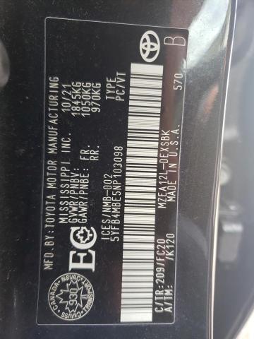 Photo 12 VIN: 5YFB4MBE5NP103098 - TOYOTA COROLLA SE 