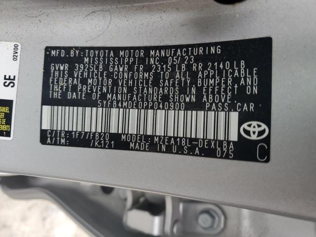 Photo 12 VIN: 5YFB4MDE0PP040900 - TOYOTA COROLLA 