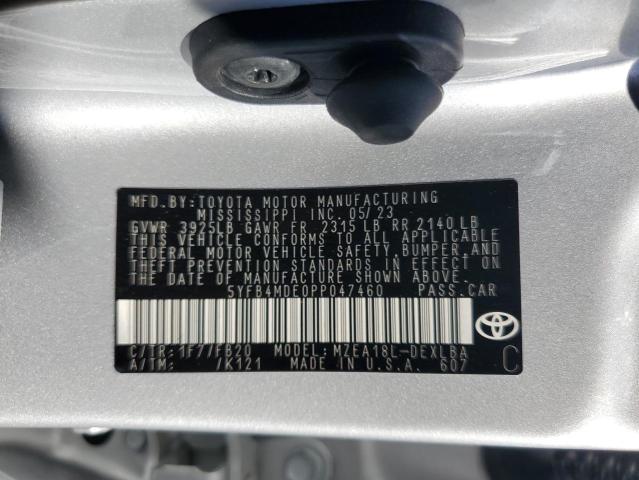 Photo 12 VIN: 5YFB4MDE0PP047460 - TOYOTA COROLLA LE 