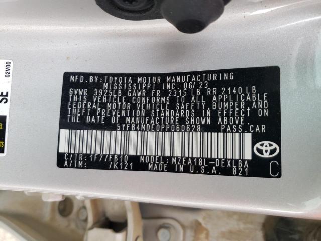 Photo 12 VIN: 5YFB4MDE0PP060628 - TOYOTA COROLLA 