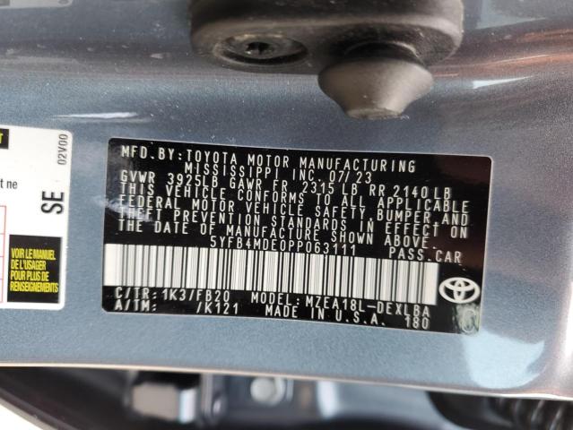 Photo 12 VIN: 5YFB4MDE0PP063111 - TOYOTA COROLLA LE 