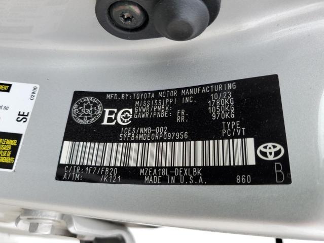 Photo 11 VIN: 5YFB4MDE0RP097956 - TOYOTA COROLLA LE 