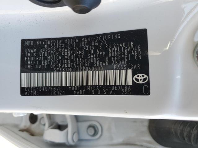 Photo 12 VIN: 5YFB4MDE1PP050500 - TOYOTA COROLLA 