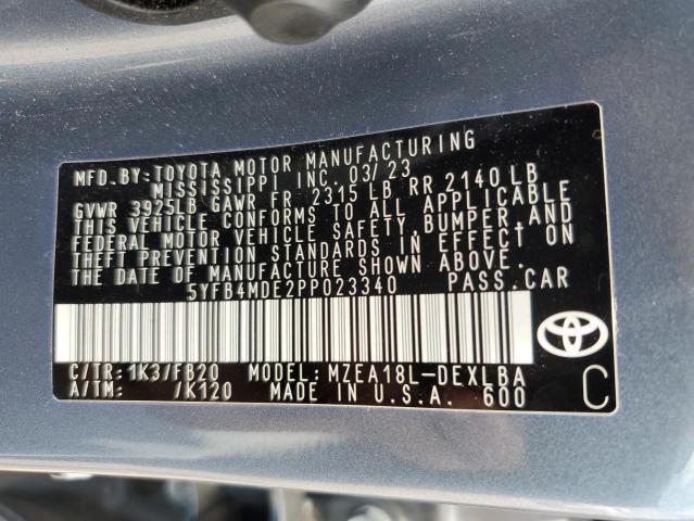 Photo 11 VIN: 5YFB4MDE2PP023340 - TOYOTA COROLLA LE 