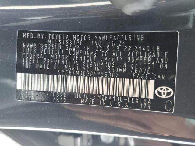 Photo 12 VIN: 5YFB4MDE2RP126387 - TOYOTA COROLLA 