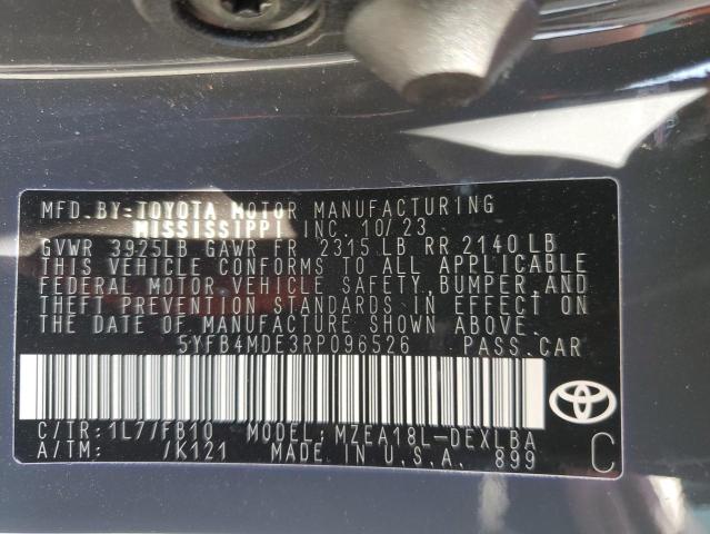 Photo 12 VIN: 5YFB4MDE3RP096526 - TOYOTA COROLLA LE 