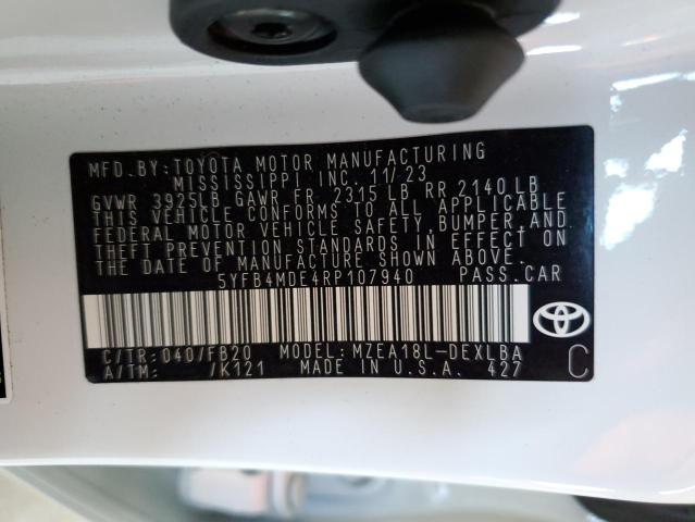 Photo 11 VIN: 5YFB4MDE4RP107940 - TOYOTA COROLLA 