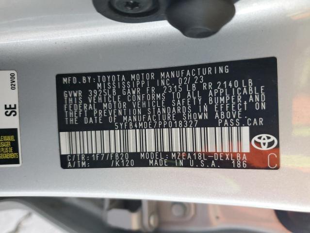 Photo 11 VIN: 5YFB4MDE7PP018327 - TOYOTA COROLLA 