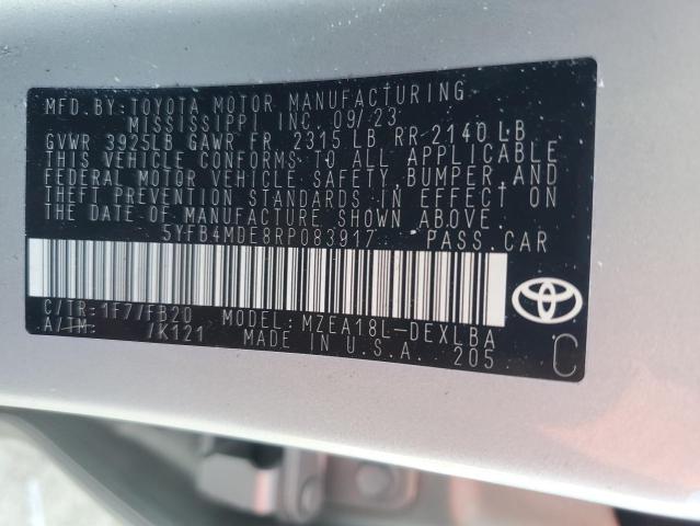 Photo 12 VIN: 5YFB4MDE8RP083917 - TOYOTA COROLLA LE 