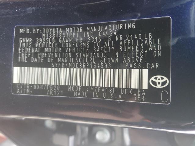 Photo 11 VIN: 5YFB4MDE8RP164593 - TOYOTA COROLLA LE 