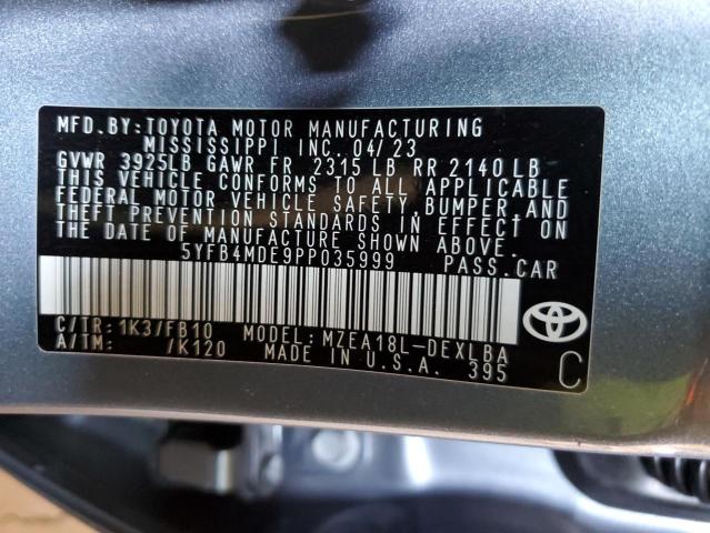 Photo 11 VIN: 5YFB4MDE9PP035999 - TOYOTA COROLLA 