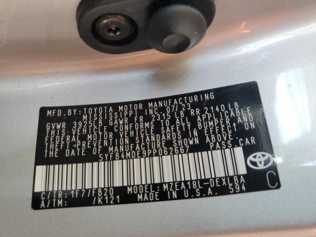 Photo 12 VIN: 5YFB4MDE9PP062667 - TOYOTA COROLLA 