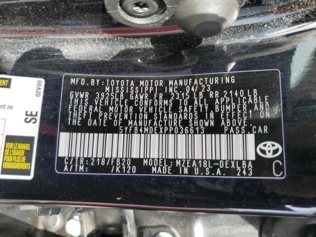 Photo 12 VIN: 5YFB4MDEXPP036613 - TOYOTA COROLLA 