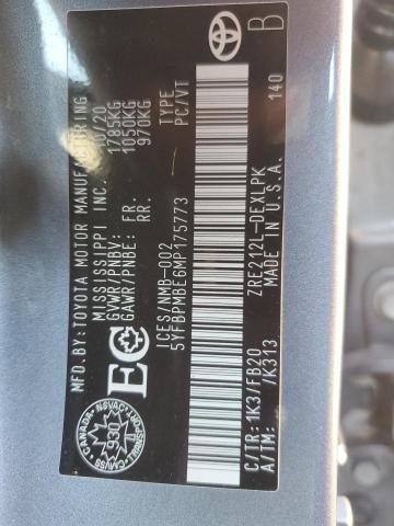 Photo 11 VIN: 5YFBPMBE6MP175773 - TOYOTA COROLLA LE 