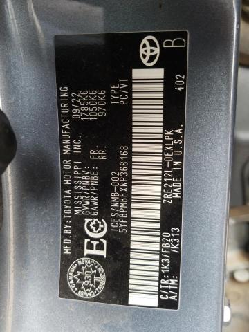 Photo 11 VIN: 5YFBPMBEXNP368168 - TOYOTA COROLLA 