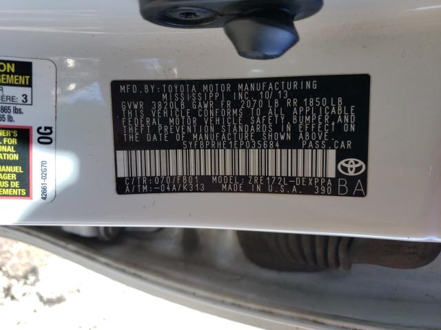 Photo 9 VIN: 5YFBPRHE1EP035684 - TOYOTA COROLLA EC 