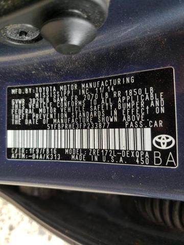 Photo 9 VIN: 5YFBPRHE3FP233877 - TOYOTA COROLLA EC 