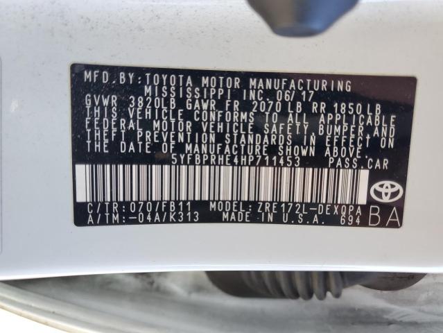 Photo 12 VIN: 5YFBPRHE4HP711453 - TOYOTA COROLLA LE 