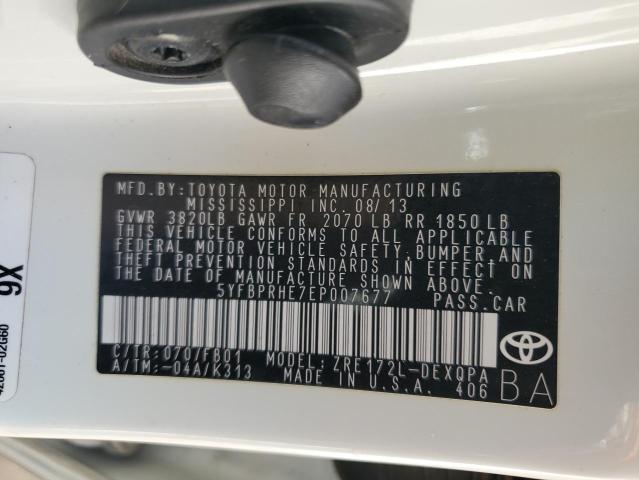 Photo 11 VIN: 5YFBPRHE7EP007677 - TOYOTA COROLLA EC 