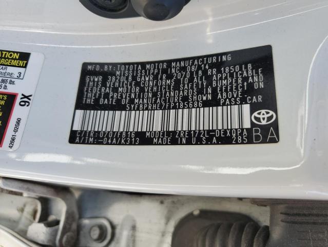 Photo 11 VIN: 5YFBPRHE7FP185686 - TOYOTA COROLLA EC 