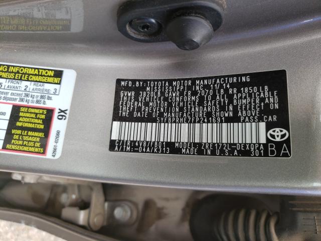 Photo 9 VIN: 5YFBPRHE7FP241691 - TOYOTA COROLLA EC 