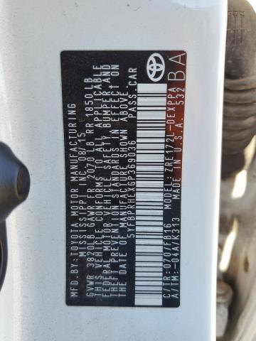 Photo 11 VIN: 5YFBPRHEXGP369036 - TOYOTA COROLLA EC 