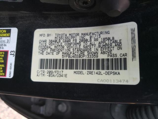 Photo 9 VIN: 5YFBU4EE0DP133359 - TOYOTA COROLLA BA 