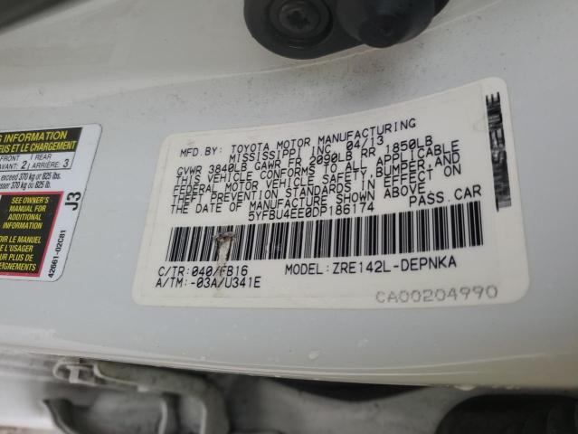 Photo 11 VIN: 5YFBU4EE0DP186174 - TOYOTA COROLLA BA 