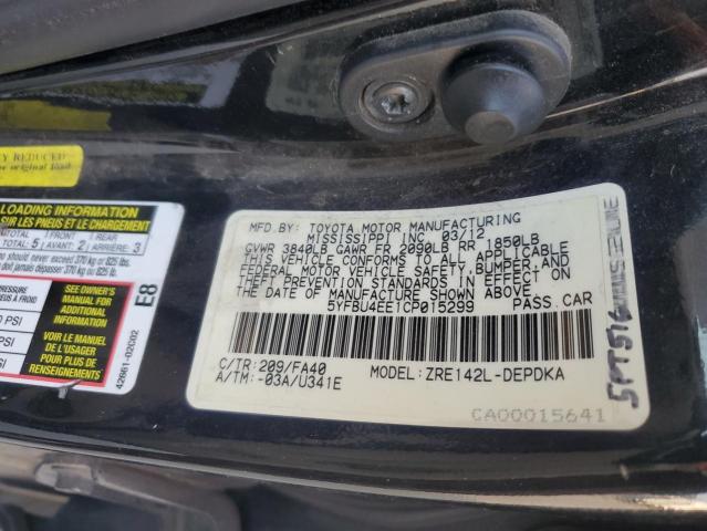 Photo 11 VIN: 5YFBU4EE1CP015299 - TOYOTA COROLLA BA 